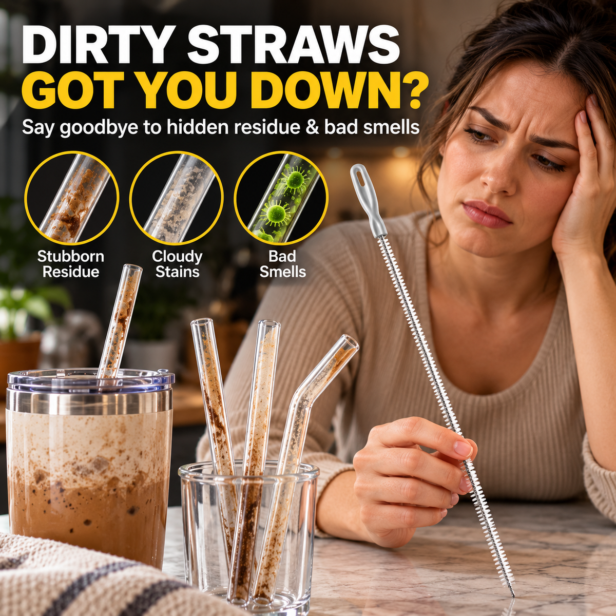 Drain Hair Clog Cleaning Brush