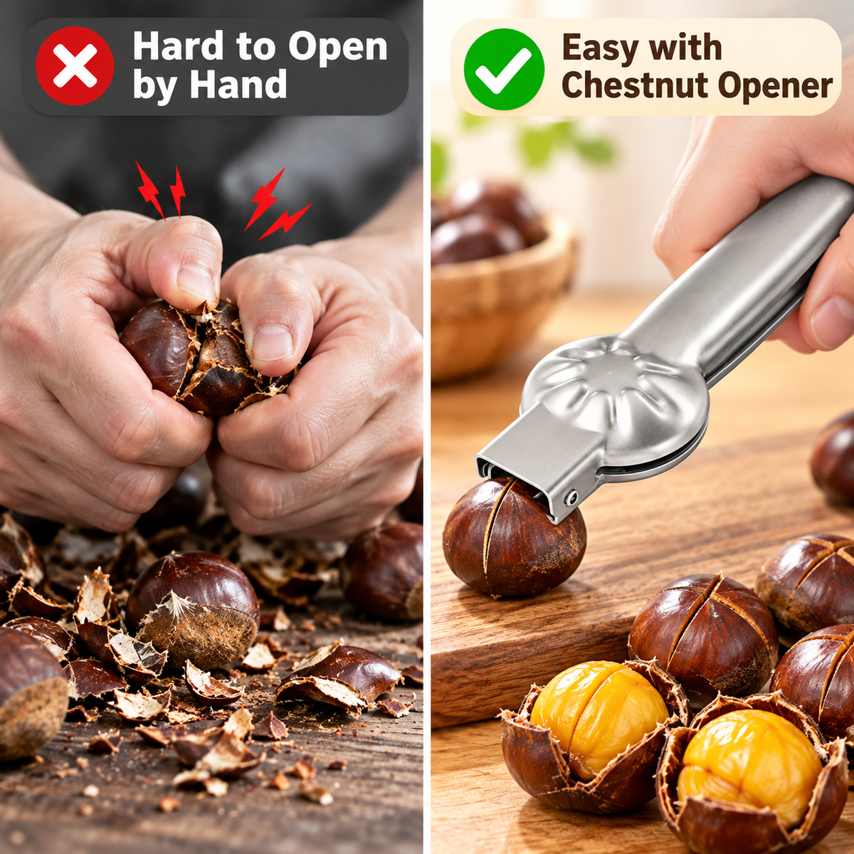 Stainless Steel Chestnut Opener
