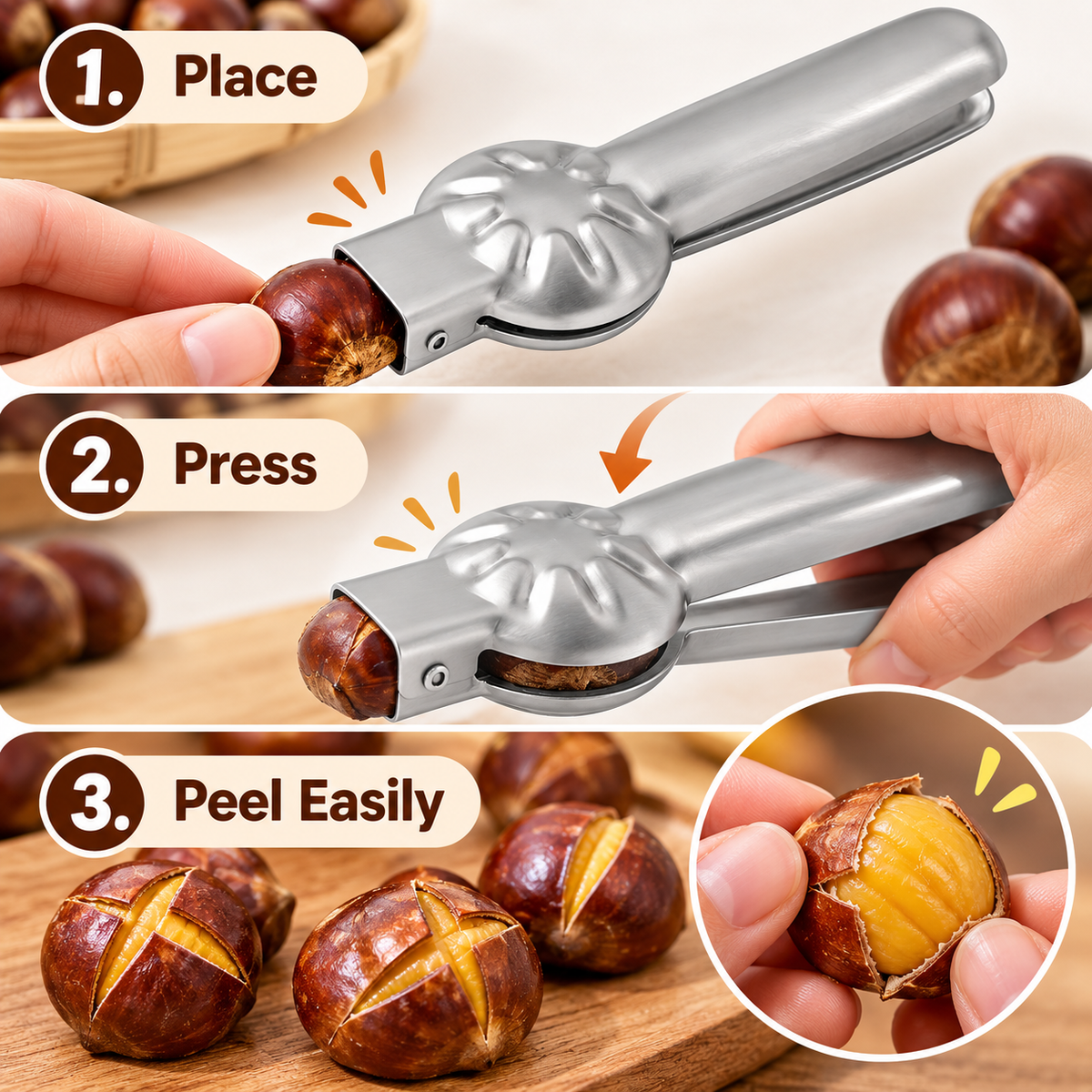 Stainless Steel Chestnut Opener