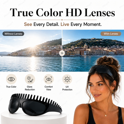 ✨ New Fashion Square Sunglasses for Women – Light Luxury, UV Protection, Oversized Frame, Versatile & Streetwear Stylish! 🕶️