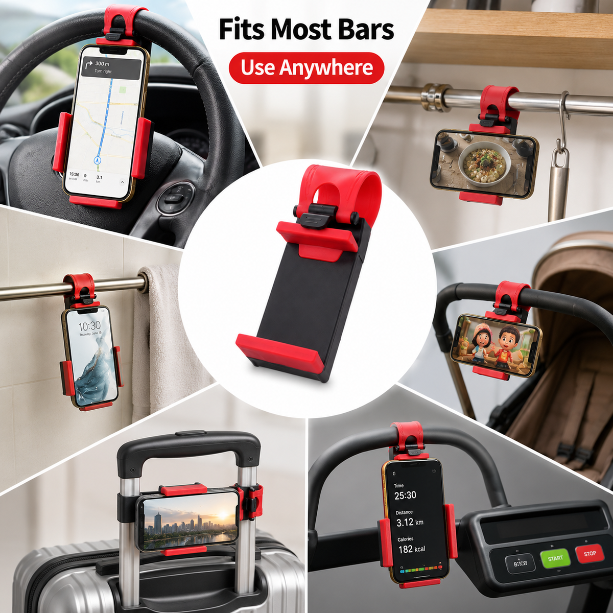 Steering Wheel Phone Holder