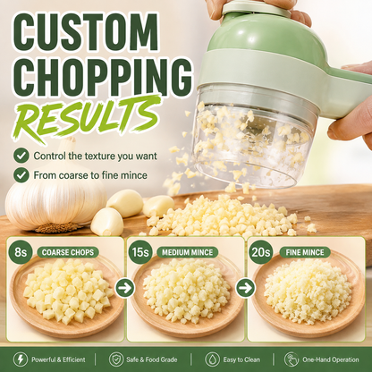 4-in-1 manual electric vegetable cutter setMultifunction cordless food processor