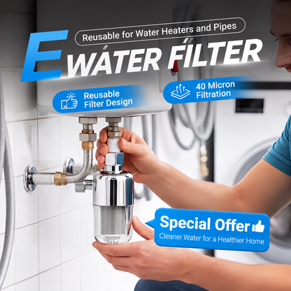 📢📢 50%  OFF  !! ✨Stainless Steel 40-Micron Whole House Water Filter
