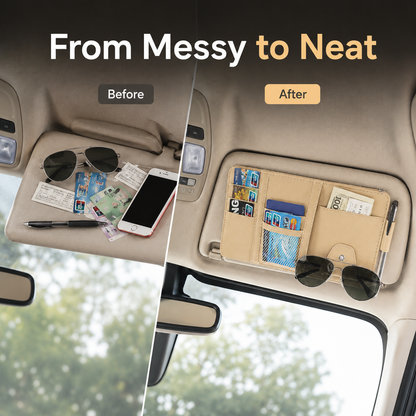 All-in-One Car Sun Visor Organizer
