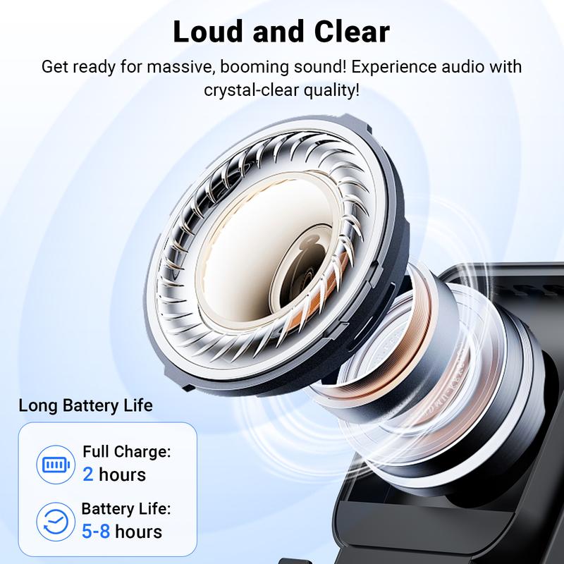 🔥Limited 50% discount!🔥 5-in-1 wireless Bluetooth speaker with induction function and adjustable cell phone holder