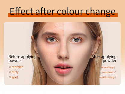 🎉[OFFICIAL PRODUCT] 🎉Cover Cream Stick V w/ Detachable Brush - Korean Skin Care Color-Changing Foundation Stick with Collagen Capsules (0.45 oz)