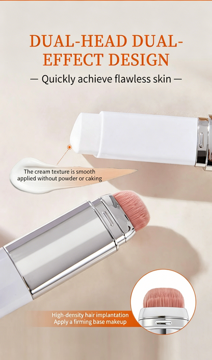 🎉[OFFICIAL PRODUCT] 🎉Cover Cream Stick V w/ Detachable Brush - Korean Skin Care Color-Changing Foundation Stick with Collagen Capsules (0.45 oz)