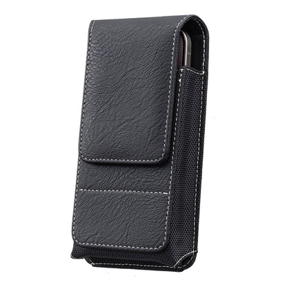 Belt Phone Holder with Magnetic Closure – Sturdy Smartphone Holster with Clip, Belt Loop & Card Slot
