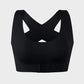 Wire-Free Posture-Correcting Bra – Crossed Straps & Front Closure