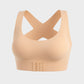 Wire-Free Posture-Correcting Bra – Crossed Straps & Front Closure