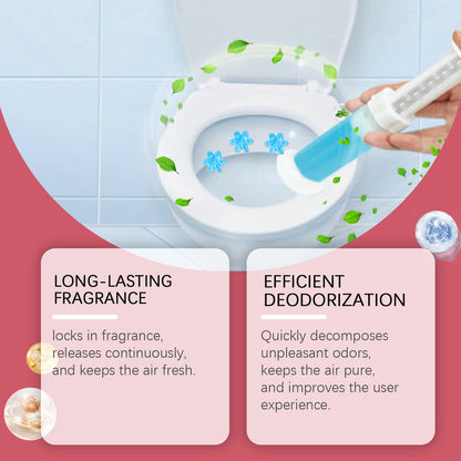 Toilet Gel Deodorant Flower — Household Toilet Descaling, Deodorizing, Freshening, and Odor-Removing Toilet Cleaner