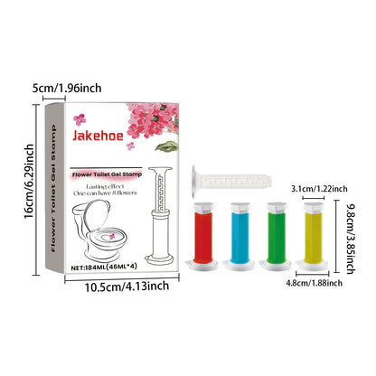 Toilet Gel Deodorant Flower — Household Toilet Descaling, Deodorizing, Freshening, and Odor-Removing Toilet Cleaner