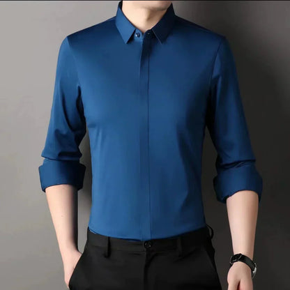 ✨2025 New Premium Business Shirt👔Men's Wrinkle-Free Button-Down Shirt