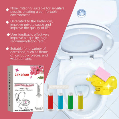 Toilet Gel Deodorant Flower — Household Toilet Descaling, Deodorizing, Freshening, and Odor-Removing Toilet Cleaner