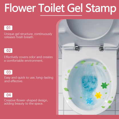 Toilet Gel Deodorant Flower — Household Toilet Descaling, Deodorizing, Freshening, and Odor-Removing Toilet Cleaner