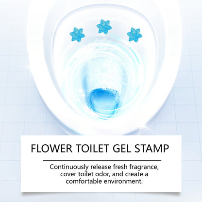 Toilet Gel Deodorant Flower — Household Toilet Descaling, Deodorizing, Freshening, and Odor-Removing Toilet Cleaner