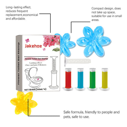 Toilet Gel Deodorant Flower — Household Toilet Descaling, Deodorizing, Freshening, and Odor-Removing Toilet Cleaner