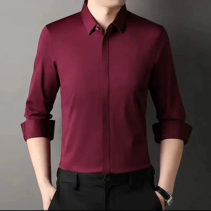 ✨2025 New Premium Business Shirt👔Men's Wrinkle-Free Button-Down Shirt