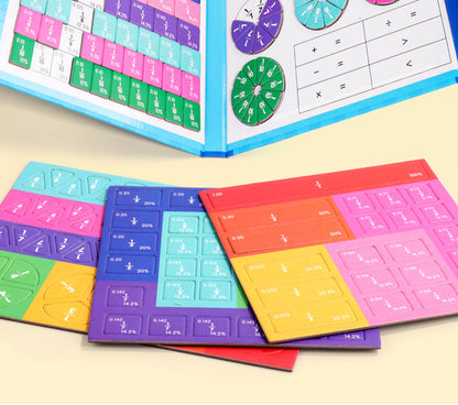 🔥LAST DAY SALE 49% OFF🏅Educational Magnetic Book Fraction Puzzle