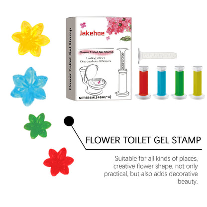 Toilet Gel Deodorant Flower — Household Toilet Descaling, Deodorizing, Freshening, and Odor-Removing Toilet Cleaner