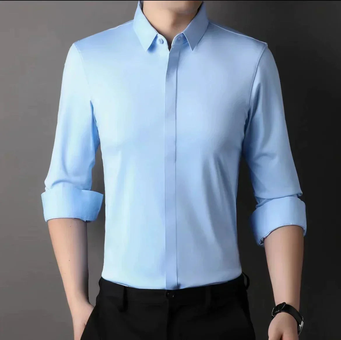 ✨2025 New Premium Business Shirt👔Men's Wrinkle-Free Button-Down Shirt