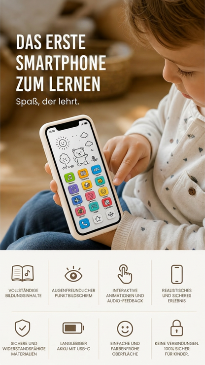 📱 50 % RABATT – Lern-Smartphone für Kinder | Pädagogisch wertvoll, augenschonend und ideal zum Lernen ✨👶