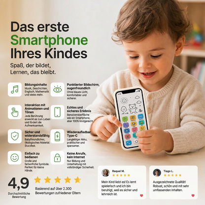 📱 50 % RABATT – Lern-Smartphone für Kinder | Pädagogisch wertvoll, augenschonend und ideal zum Lernen ✨👶