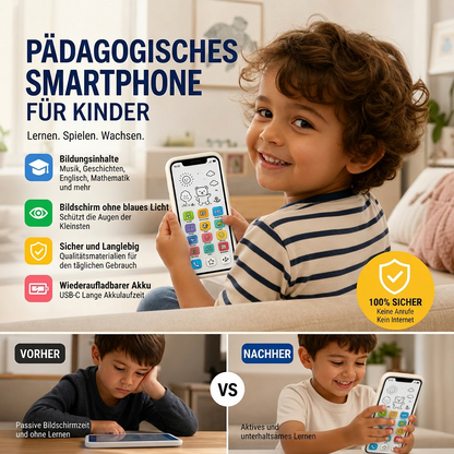 📱 50 % RABATT – Lern-Smartphone für Kinder | Pädagogisch wertvoll, augenschonend und ideal zum Lernen ✨👶
