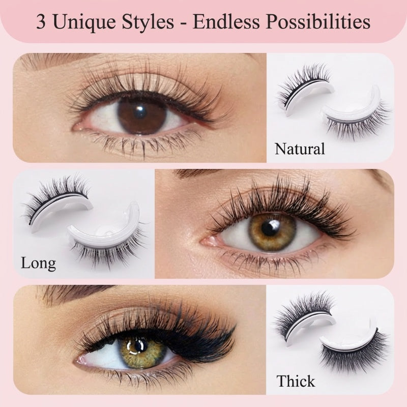 🏆 Last Day Special Price 🔥 Buy One Get One Free 🎁  💐Waterproof & Reusable Self-Adhesive Eyelashes