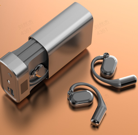 📢📢50% OFF !!⏰Open-Ear Wireless Earphones – Comfort Fit, Bluetooth 5.4 & LED Flashlight Case 🔦