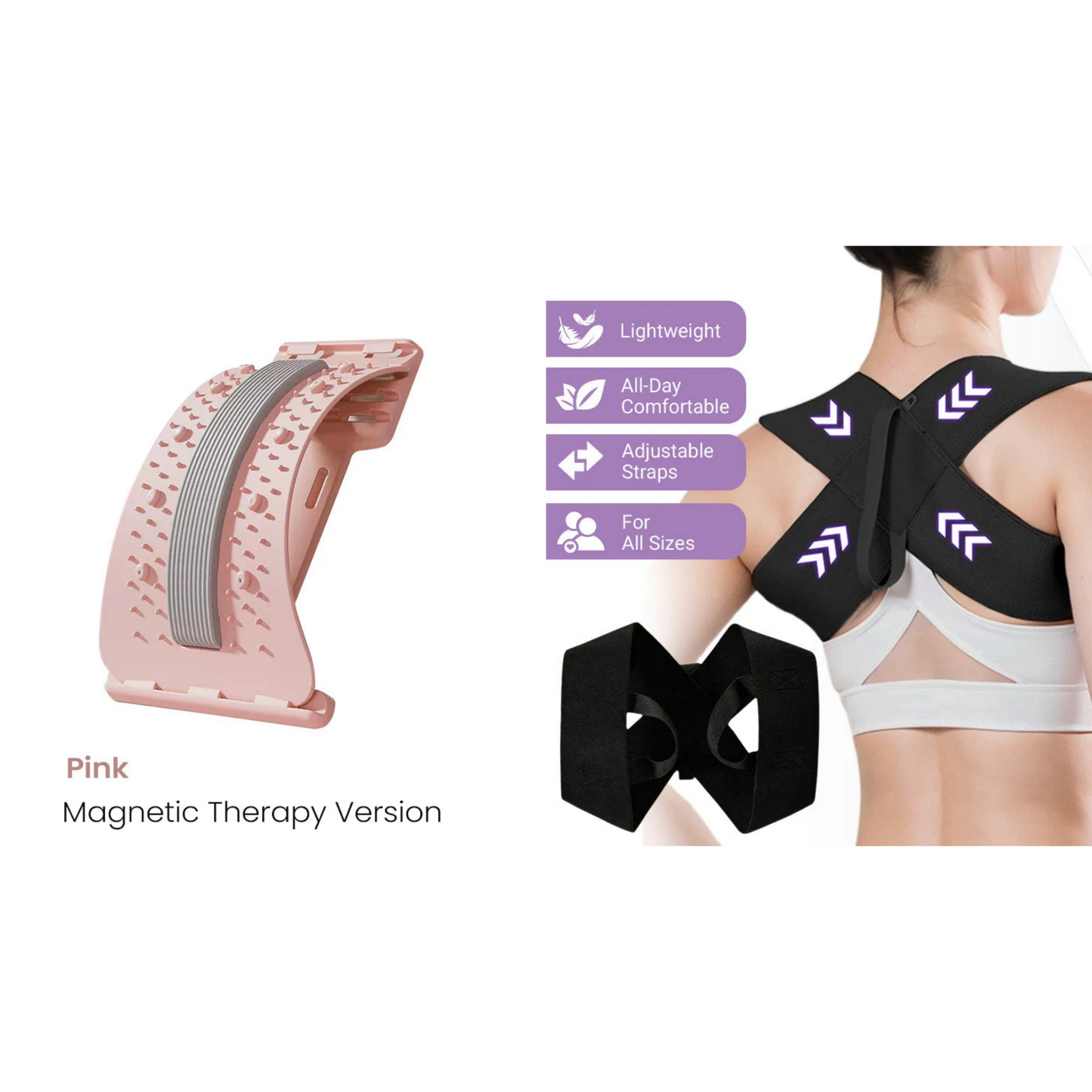 Massage with acupuncture and magnetic therapy for the lower back