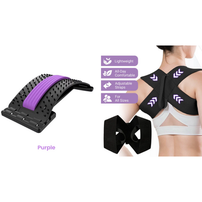 Massage with acupuncture and magnetic therapy for the lower back