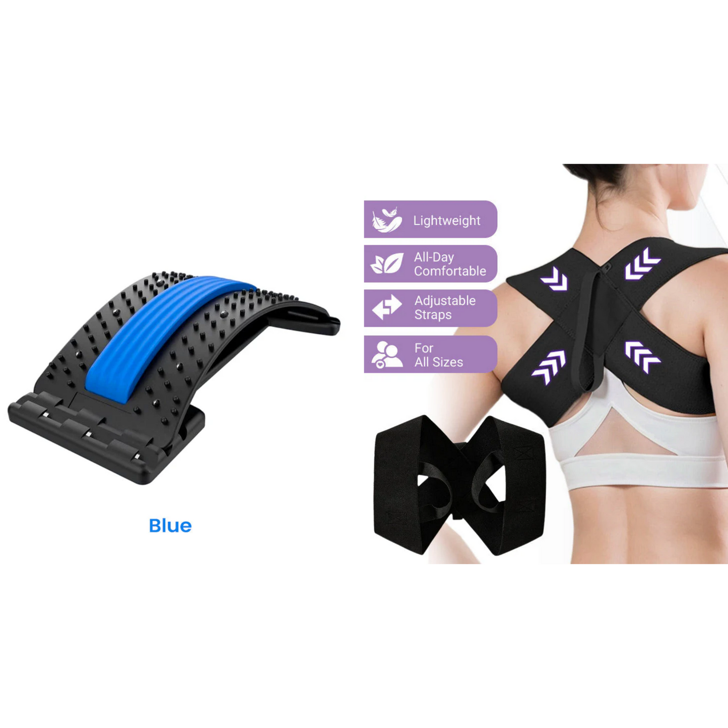 Massage with acupuncture and magnetic therapy for the lower back
