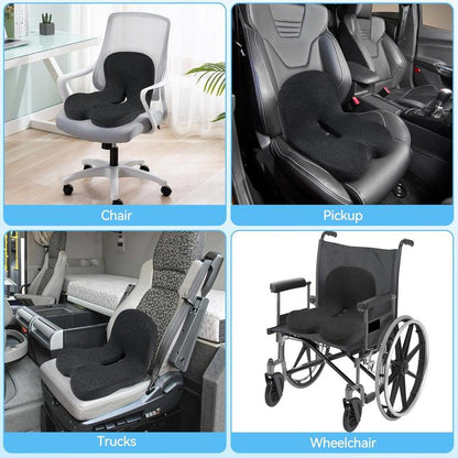 🚗💼🛋️ LIMITED-TIME 50% OFF! Memory Foam Seat Cushion – Non-Slip, Ergonomic, Breathable Mesh, Universal Size for Car & Office Chairs 🦵🌟🔥