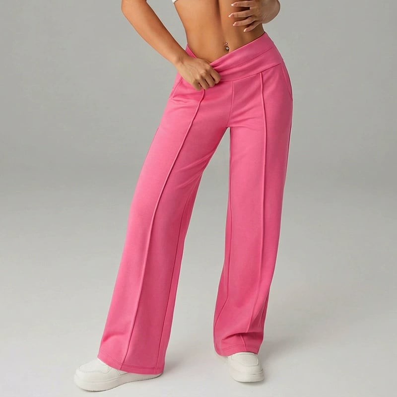 💃 Pantalon Droit Femme – Coupe Ample, Tissu Souple & Élégance Quotidienne ✨