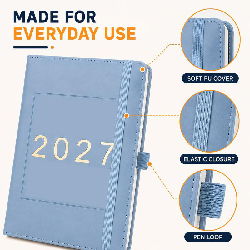 📅 50% OFF NOW! 📓 2027 Planner – A5 Size, One Page Per Day with Dates – Perfect for Daily Notes and Future Reference ✨