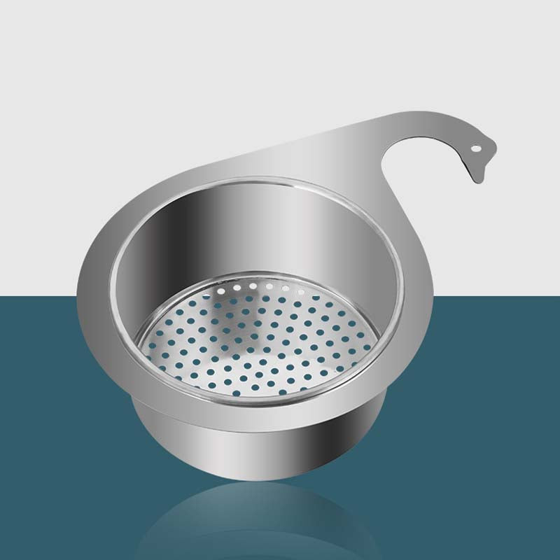 Cesta Coadora de Inox em Forma de Cisne