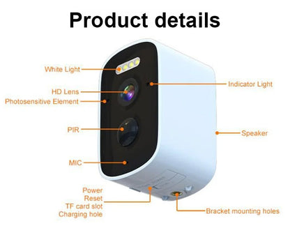 ✨🌞Wireless Night Vision Camera – Intelligent Security Around The Clock!|