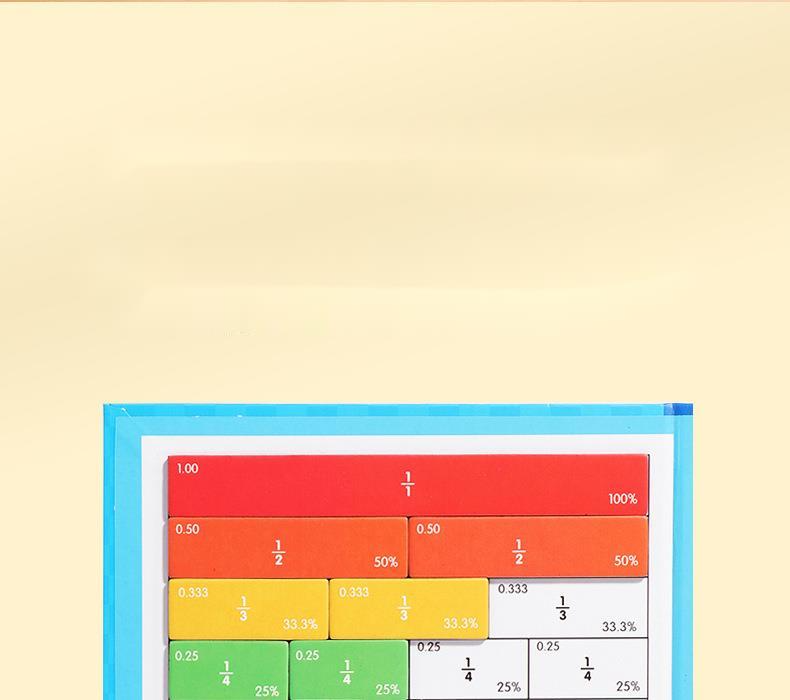 🔥LAST DAY SALE 49% OFF🏅Educational Magnetic Book Fraction Puzzle