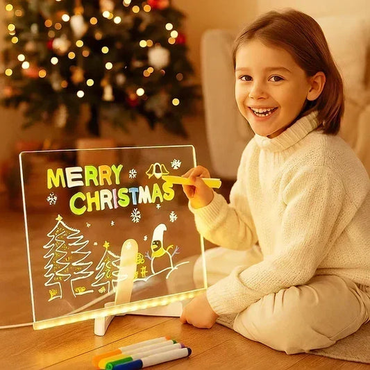 ✨LAST WEEK SPECIAL PRICE: ⏳🎨Luminous Led Drawing Board For Children