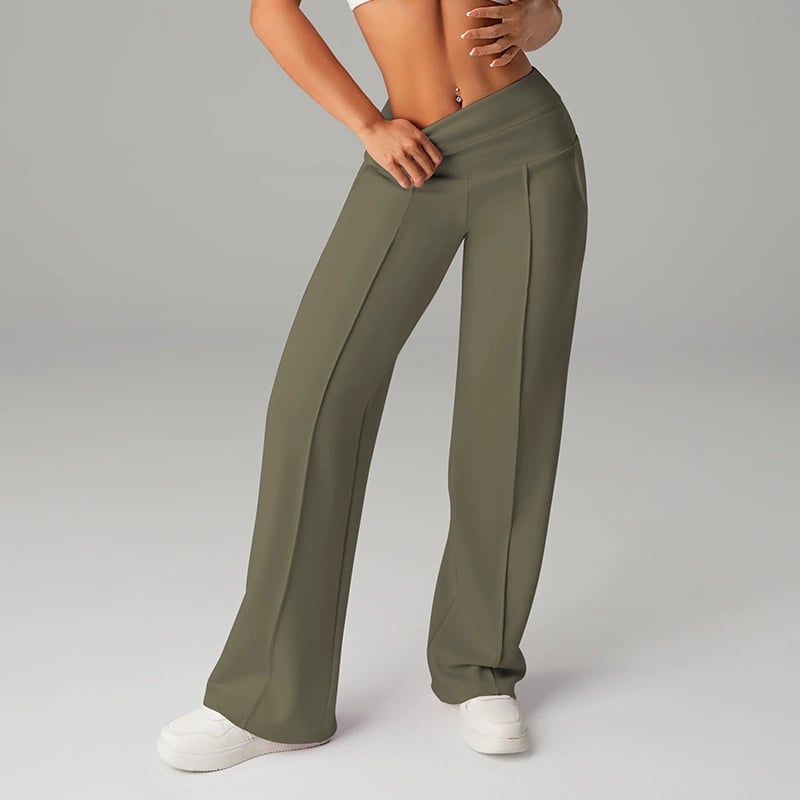 💃 Pantalon Droit Femme – Coupe Ample, Tissu Souple & Élégance Quotidienne ✨