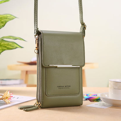 🏆Last Day Promotion：ONLY ￡8.99!!👜📱 Simple and elegant women's touchscreen crossbody phone wallet