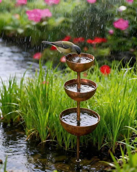 ⚡ Rain Catcher - Plant Support 🌧️Metal Garden Ornament