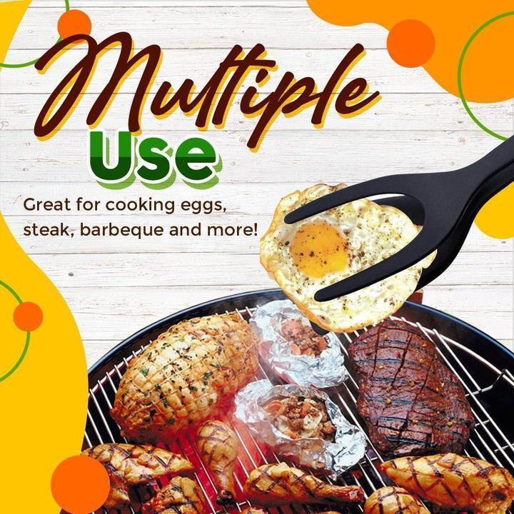 🌞Summer Hot Price Only Today-9.99!!🔥Buy 1 Get 1 Free🔥2 In 1 Grip Flip Tongs