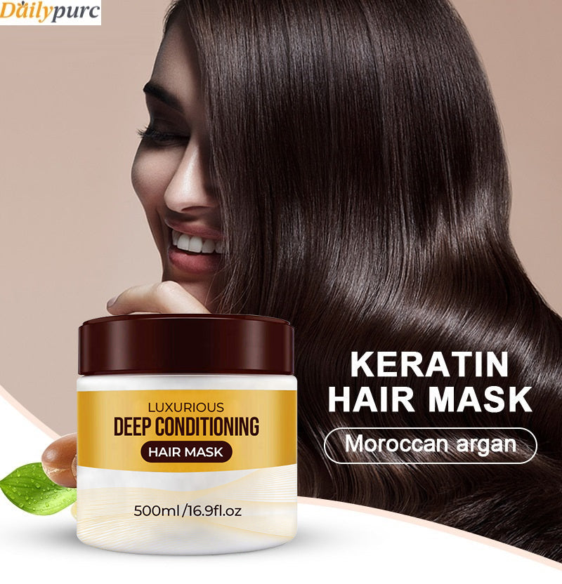 🔥BUY MORE SAVE MORE🔥Collagen Hair Treatment Deep Repair Conditioning Argan Oil Collagen Hair Mask Essence for Dry Damaged Hair All Hair Types