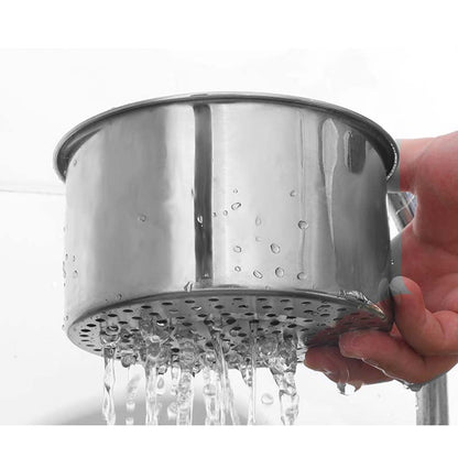 Cesta Coadora de Inox em Forma de Cisne