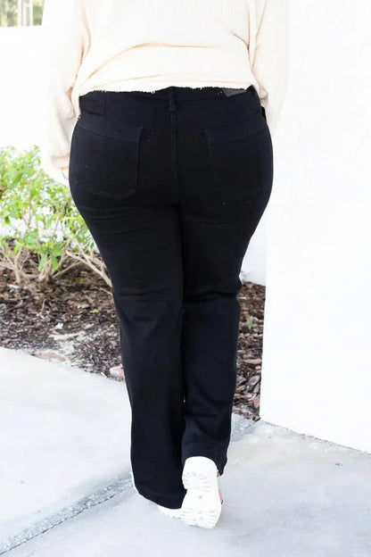🔥Last Day Sale 49%🔥Speechless High Rise Straight Jeans（Perfect for ALL seasons!）
