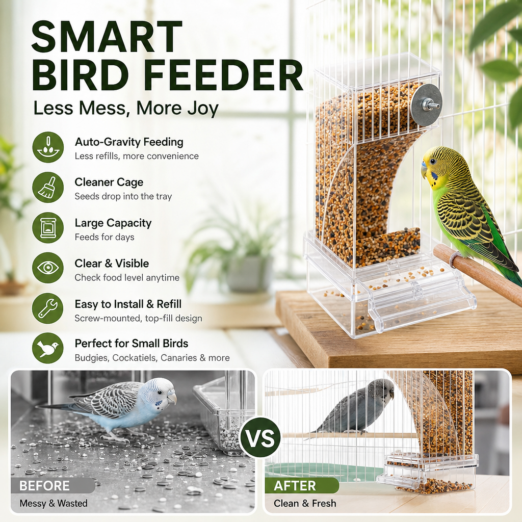 🎉Limited‑Time 50% OFF 🐦No Mess Automatic Bird Feeder