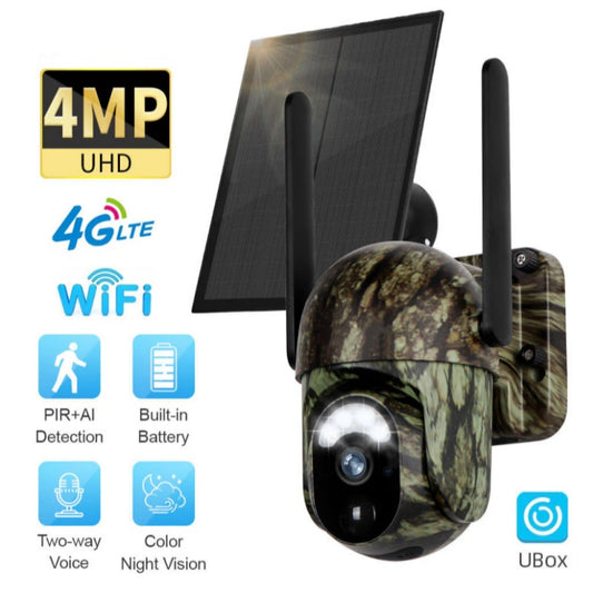 🔥🎥 4G LTE trådlös solcellsövervakningskamera CB114S – 💎 2K HD realtidsförhandsvisning, 360° panoramautsikt, ingen Wi-Fi krävs, fjärrkontroll via app, vattentät, rörelsedetektering, mörkerseende, lämplig för utomhusbruk