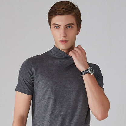 🆒40% OFF👕High Neck Slim Fit T-shirt for Men⚡